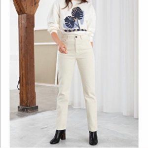 & Other Stories straight leg corduroy pants